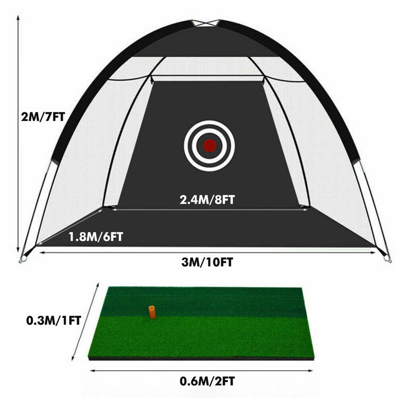 SWING CADDIE GOLF NET AND MAT