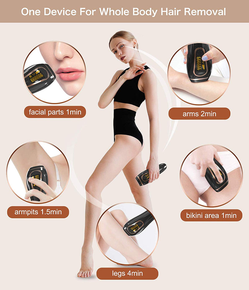 IPL Laser Hair Removal for Women Men Permanent Hair Removal Facial Armpit Legs Arm Hair Removal At Home Homeuse