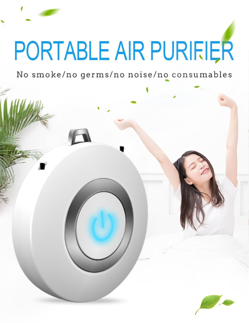 Personal Air Purifier Necklace Wearable