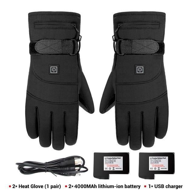 Electric Battery Heated Gloves - Waterproof, windproof | Rechargeable Heated Gloves